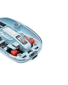 Mavi Kablosuz Mouse Bluetooth ve USB Çift Mod Bağlantılı