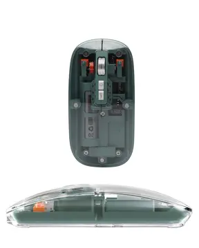 Bluetooth ve 2.4G USB Destekli Pilli Kablosuz Şeffaf Mouse