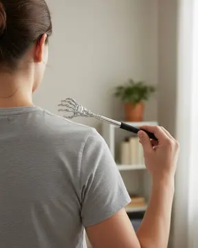 Ayarlanabilir Sırt Kaşıma Aparatı Dayanıklı Metal ve Eğlenceli Figürlü