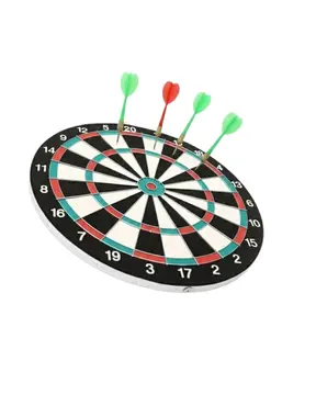 17 İnç Profesyonel Dart Tahtası Dayanıklı Yapı ve 4 Metal Dart Oku