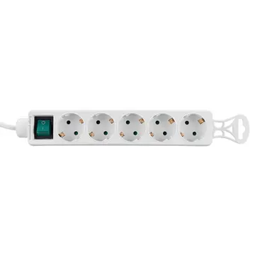 S-LINK SPG-F05 5 Soket Akım Korumalı Priz 1.5Mt Kablo 306 Joule (Beyaz)(1923)