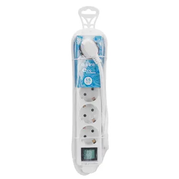 S-LINK SPG-F05 5 Soket Akım Korumalı Priz 1.5Mt Kablo 306 Joule (Beyaz)(1923)
