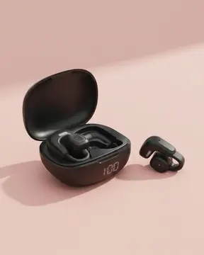 Açık Tasarım Kablosuz Bluetooth Spor Kulaklık LED Ekranlı