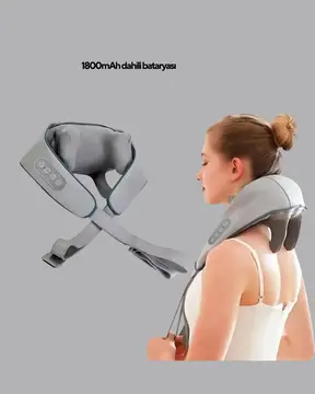 Boyun Masaj Aleti Biyonik Yoğurma Teknolojili 1800mAh Şarjlı