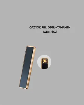 Rüzgar Geçirmez Elektronik Çakmak – Modern Tasarım Metal Gövde