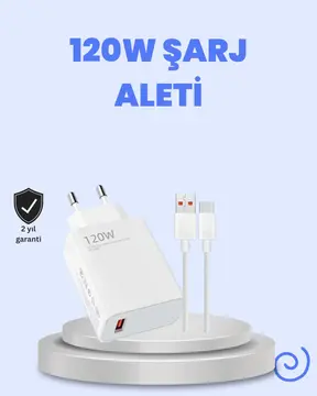 120 Watt Turbo Şarj Cihazı Xiaomi Redmi Note 10 11 12 Uyumlu