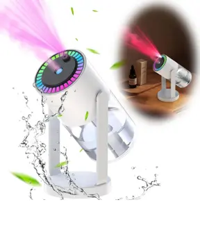 Yıldızlı Projektör Hava Nemlendirici Ultrasonik Buhar ve RGB Işık