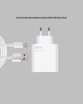 120 Watt Type C Hızlı Şarj Cihazı  Reno 4 5 6 Uyumlu