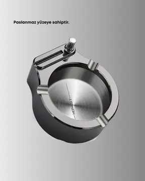 Metal Küllük Çakmaklı Masa Üstü Şık Tasarım