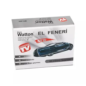 Mini Güçlü Şarjlı Pilli El Feneri