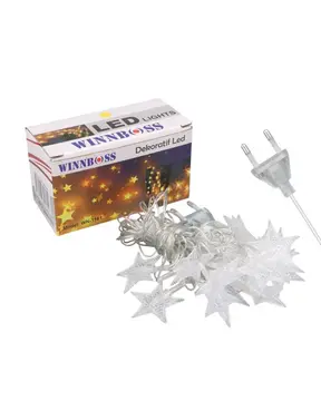 5 Metre Yıldız LED Işık Günışığı Beyaz İç Mekan Dekoratif Aydınlatma