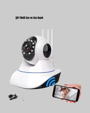 Full HD Akıllı IP Kamera – Gece Görüşlü Hareket Sensörlü Çift Yönlü Ses ve Online Kayıt Özellikli