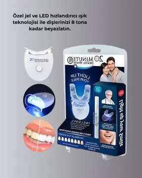 Beyazlatma Kalemli LED Diş Parlatma Seti