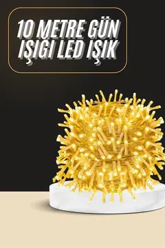 10 Metre Günışığı Led Işık Fişli Dekoratif Ortam Aydınlatması 3 Modlu Led Şerit Işık