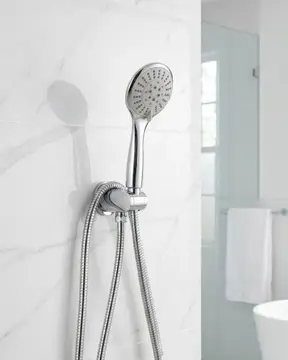 Duş Başlığı Seti Spiral Hortum Hareketli El Duşu Tutacağı Kirece Dayanıklı Tasarım