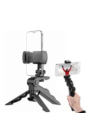 Katlanabilir Mini Telefon Tripodu Masaüstü Telefon Standı 360 Derece Ayarlanabilir
