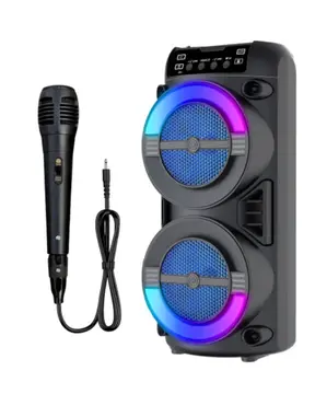 Taşınabilir Bluetooth Hoparlör RGB Işık Efektli Stereo Ses
