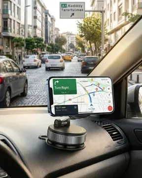 Katlanabilir Manyetik Telefon Tutucu Araç Konsol Telefon Standı