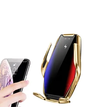 Otomatik Sensörlü Araç Telefon Tutucu Kablosuz Şarj Özellikli 360 Derece Döner