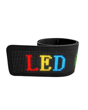 16x96 RGB LED Matrix Panel 60 cm Esnek Yapı Uygulama Kontrollü Kayan Yazı Ekranı