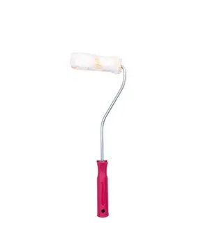 Mini Boya Rulo Seti 10 Cm Boya Fırçası 6 Adet Yedek Rulo Hediyeli Boya Uygulama Aparatı