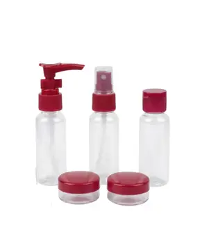 Seyahat İçin 5’li Şeffaf Kozmetik Organizer Seti