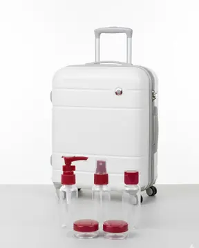 5’li Seyahat Boy Kozmetik Şişe Seti 30 ml Çantalı Organizer