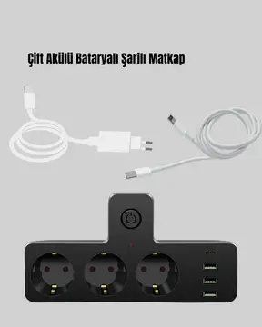 Masa Üstü Çoklu Priz USB ve Type-C Çıkışlı Güç Dağıtıcı