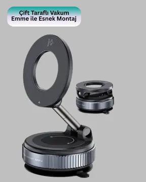 Vakumlu Manyetik Araç Telefon Tutucu Güçlü Tutuş