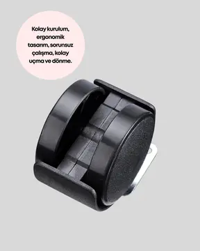 4 cm Kilitsiz Mobilya Ayağı Tekli Kolay Dönen Masa ve Sehpa Ayağı