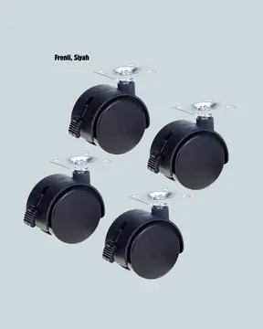 Mobilya İçin Kilitli 4 cm Tekerlek Ayak Seti