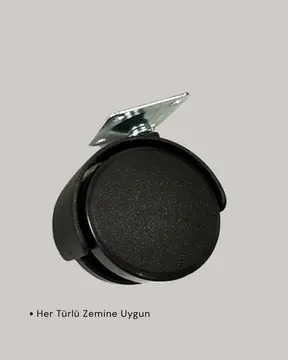 Kilitsiz Mini Tekerlek Ayak 4 cm 4’lü Set Kolay Montaj