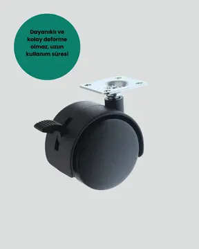 Kilitli Mobilya Ayağı 6 cm 4’lü Set Zemin Korumalı