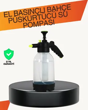 Manuel Köpük Üreten Basınçlı Sprey Şişesi 2L Temizlik ve Oto Yıkama