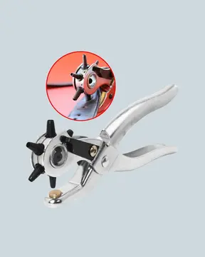 Metal Gövdeli Ayarlanabilir Deri Delme Pensesi 2.5–5 mm Delik Açma Aracı