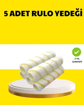 5’li İnce İşçilik Boya Rulo Seti Pürüzsüz ve Eşit Kaplama