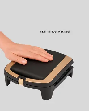 Tost Makinesi Isı Kontrollü 4 Dilim Kapasiteli
