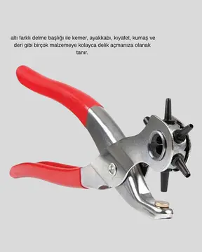 6 Başlıklı Kemer Delme Pense Paslanmaz Çelik Çok Amaçlı