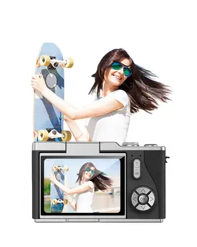 4K Video Çekim Özellikli Dijital Kamera 48 MP 8X Zoom ve 180 Derece Döner Ekranlı