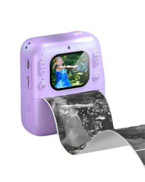 HD Ekranlı Çocuk Fotoğraf Makinesi Video Kayıt ve Baskı Kağıdı Kalem Hediyeli