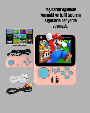 Şarjlı 3.5 İnç Retro Oyun Konsolu