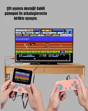 Şarjlı 3.5 İnç Retro Oyun Konsolu