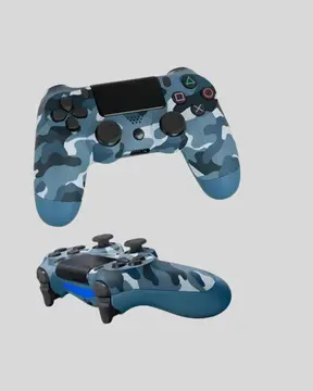 Bluetooth Kablosuz PS4 Gamepad Çift Motorlu Siyah Controller