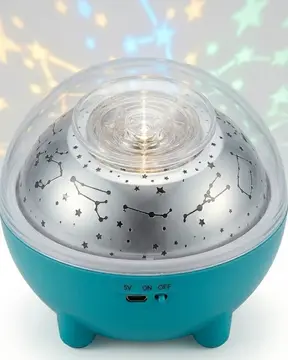 Çok Renkli LED Yıldız Projektör Gece Lambası Bluetooth Müzik Çalar ve Kumandalı Kontrol