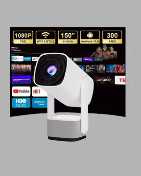 HD 720p Projeksiyon Cihazı – Geniş Ekran 10.000 Saat Ampul Ömrü Ev Sineması Deneyimi
