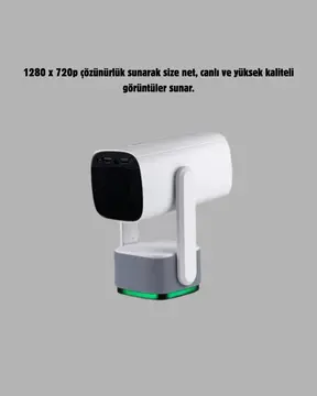 HD 720p Projeksiyon Cihazı – Geniş Ekran 10.000 Saat Ampul Ömrü Ev Sineması Deneyimi