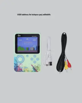 G5 Retro Oyun Konsolu 500 Klasik Oyunlu 3 İnç HD Ekran ve TV Bağlantılı