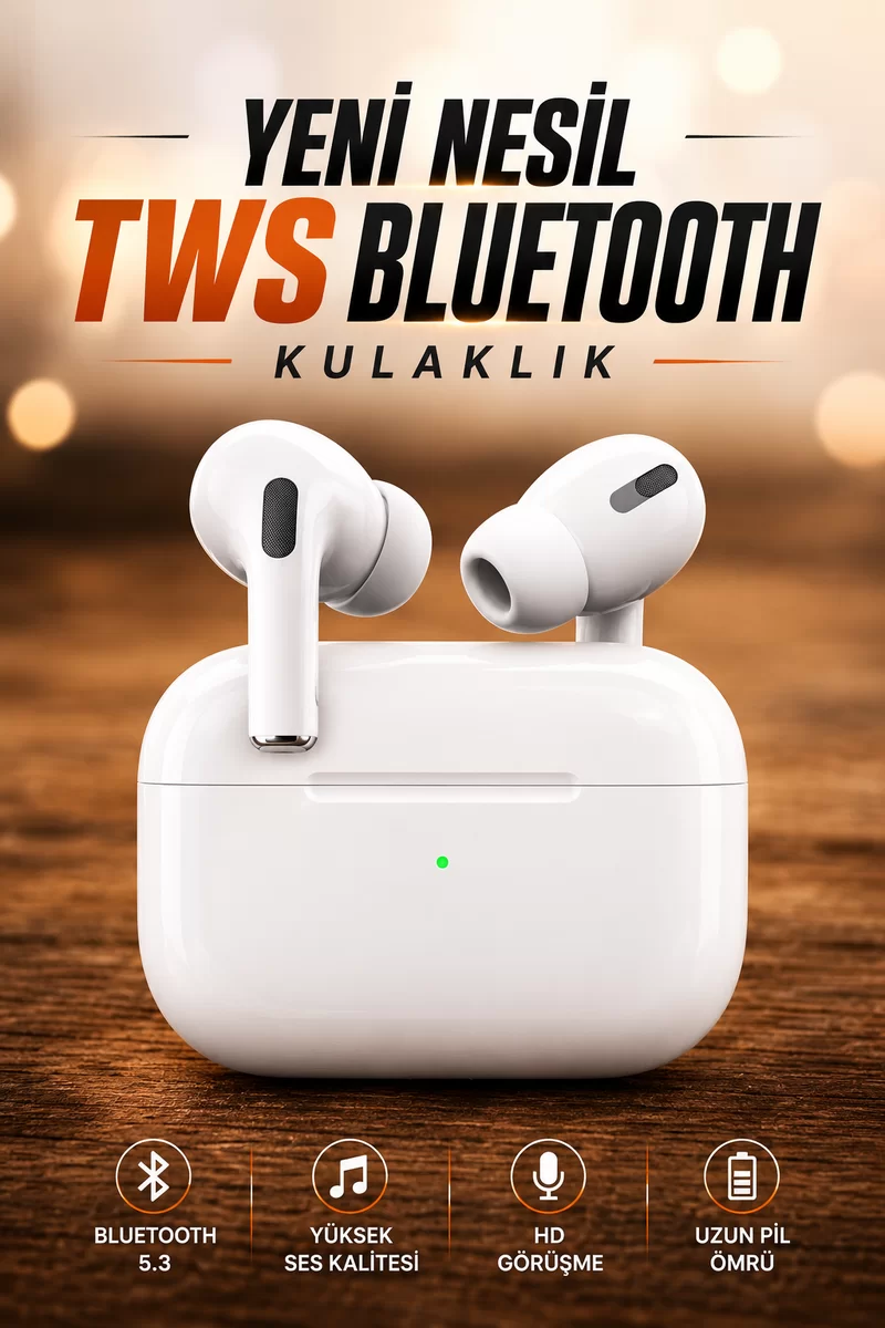 Dokunmatik Kontrollü Kablosuz Kulaklık iOS ve Android Uyumlu