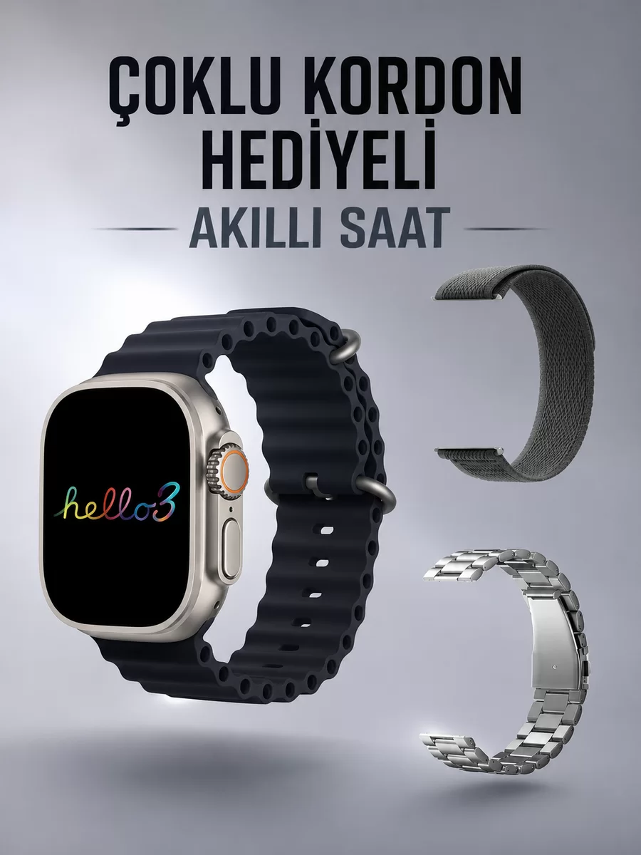 Akıllı Saat Yeni Nesil Bluetooth Bağlantılı Uyku Sağlık Takibi GPS Ve NFC Uyumlu
