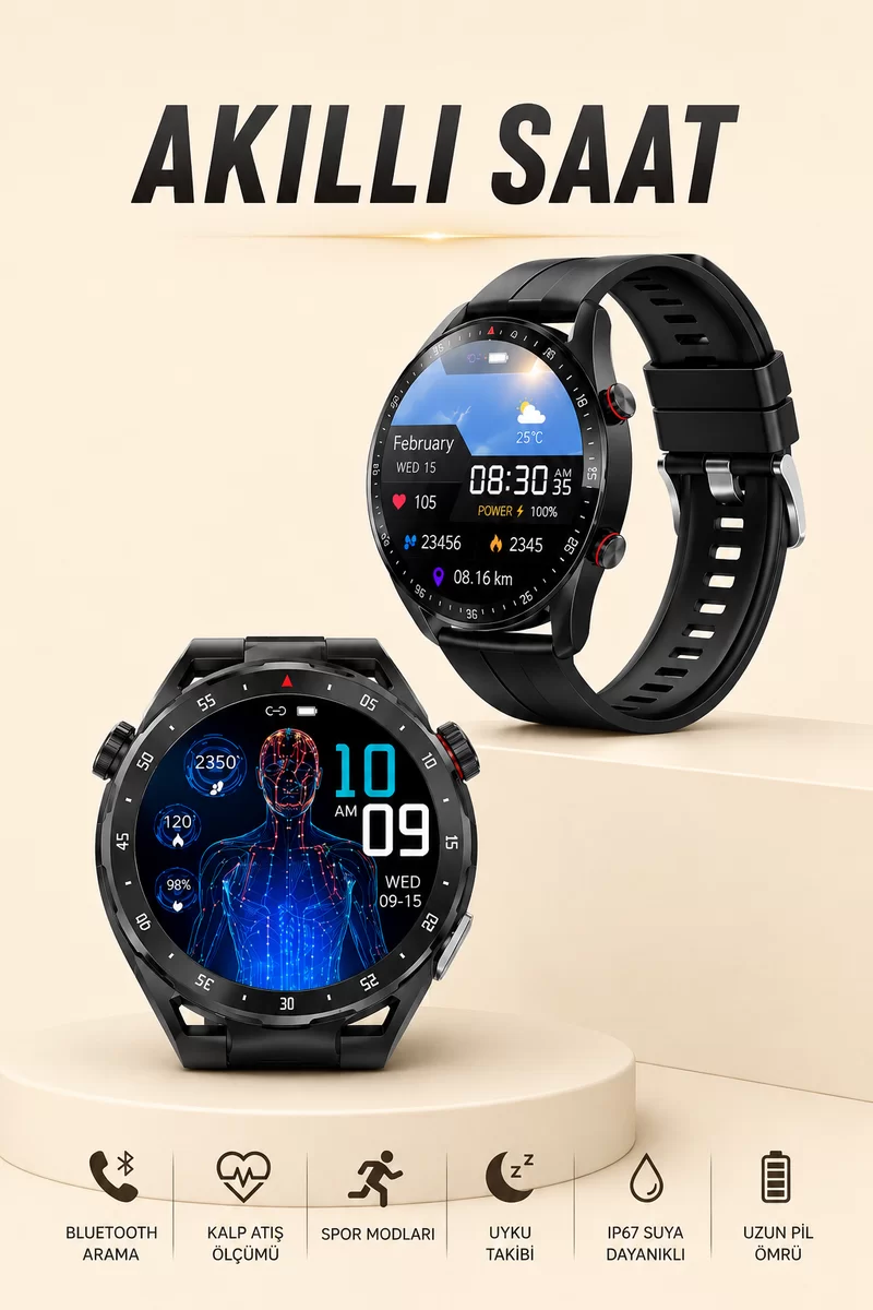 ENTEGRE GPS VE GENİŞ SPOR MODU SEÇENEKLERİYLE AKILLI SAAT